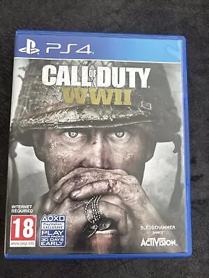 Call Of Duty WWII World War 2 For Sony PlayStation 4 - Video Game 2017 • £3.60