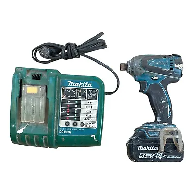 Makita LXDT04 18-Volt LXT Lithium-Ion Cordless Impact Driver W/Battery&Charger • $85