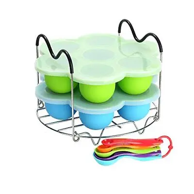 Silicone Egg Bites Molds Compatible With Instant Pot Accessories & Steamer Rack • $26.65