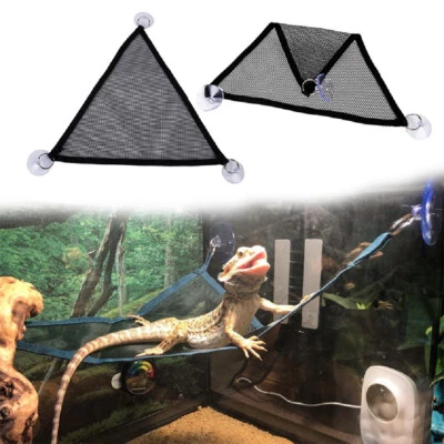 $5.89 • Buy 1/2x Bearded Dragon Hammock Lizard Lounger Ladder Hanging Bed Accessories