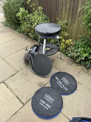 CADAC Carri Chef 3.7kW Gas Portable BBQ With Paella Pan - Black • £110