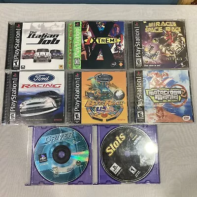 Sony PlayStation 1 Game Lot Of 8 - 1 Xtreme Driver The Italian Job… - Racing • $19.99