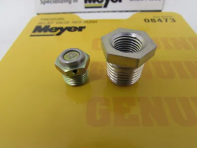 Genuine Meyer E46 E47 E57 E60 Snow Plow Pressure Relief Valve W/ Bushing # 08473 • $25.25