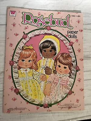 Vintage 1978 Whitman Rosebud Paper Dolls Marissa Stella Silvie Uncut NOS • $33.86