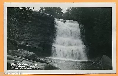 Oakland MD View Of Muddy Creek Falls Swallow Falls Real Photo Postcard 1947 • $2.99