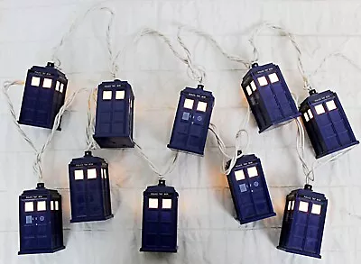 $30 • Buy Rabbit Tanaka Doctor Who Tardis String Lights Police Call Box Plug In 8.7 Ft