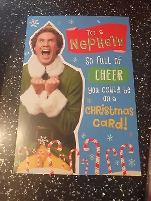 To A Nephew At Christmas Buddy Elf Hallmark Card • £0.99