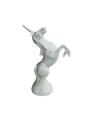 Michael Sutty Figurine Unicorn Rearing White Porcelain Gorgeous HTF • $25