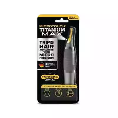 MicroTouch Titanium Max Lighted All In One Personal Trimmer Micro Precision New • $20.99