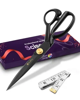 Professional Quality 9 Inch Hand FORGED High Carbon Steel Tailor Scissor Shears • $16.79