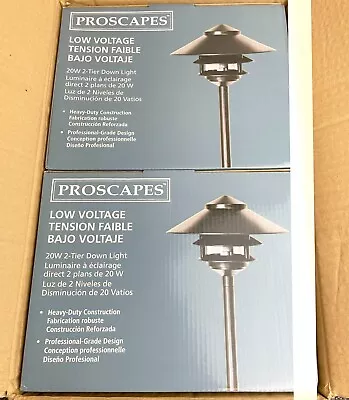 2 PACK - Malibu Proscapes 20W 3-Tier Landscape Light Pathway Outdoor Weatherproo • $24.99