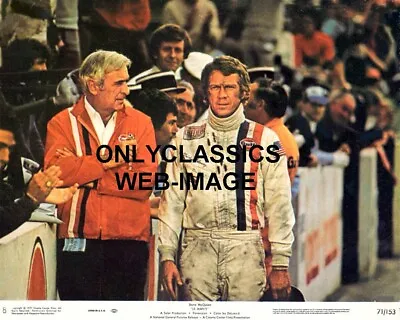 1971 STEVE McQUEEN IN PITS AFTER LONG RUN IN 24 HOURS LEMANS AUTO RACING PHOTO • $14.41