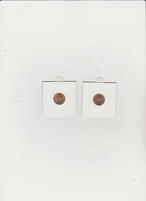 UNC Half Pence Piece's 1983 & 1971 First & Last Date Minted In Coin Pockets • £2