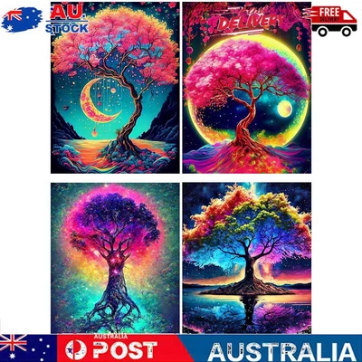 $12.39 • Buy 5D DIY Full Drill Diamond Painting Art Tree Embroidery Cross Craft Stitch Kits