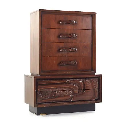 Witco Style Pulaski Oceanic Mid Century Highboy Dresser • $3847