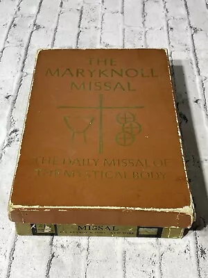 Vintage Mary Knoll Missal Zippered Catholic Daily Missal With Box • $29.99