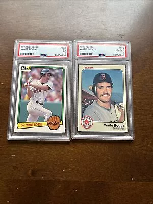 Wade Boggs PSA Rookie Card Lot Of 2 • $14.50