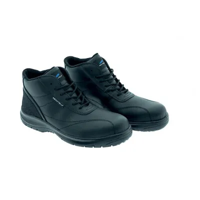 AboutBlu 1926005LA V-Light S3 Leather Safety Boot Black • £30