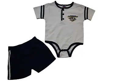 Mighty Mac Infant NHL Nashville Predators Creeper And Shorts Set NWT 12 Months • $7.99