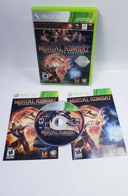 Mortal Kombat Komplete Edition (Microsoft Xbox 360 2012) With Manual TESTED • $21.81