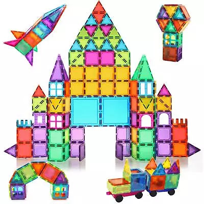 Magnetic Building Blocks 120PCS STEM Construction Set Stacking Toys For Kids • $61.81