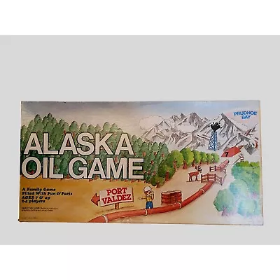 Alaska Oil Board Game Port Valdez Prudhoe Bay Complete 1978 Retro • £67.45