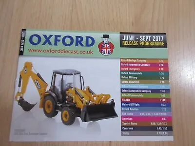 £1.75 • Buy Oxford Diecast 48 Page Pocket Catalogue June To September 2017 Release Programme