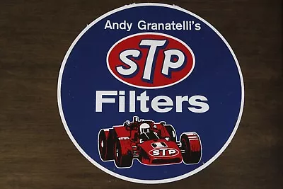 1970 Andy Granatelli Stp Filters Vintage Original Sticker Decal Indy Nos 11-3/8  • $10