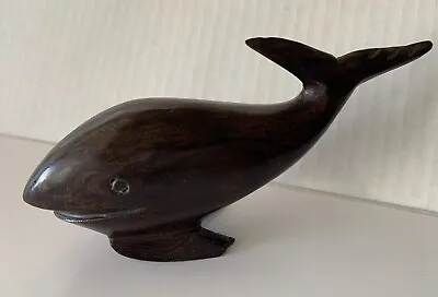 Vintage Carved Wooden Whale 6  Long Solid • $14.95