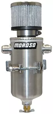 Moroso Breather Tank/Catch Can - Two -10An Male Fittings - Aluminum • $178.99