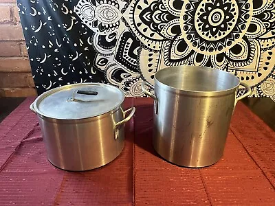 Vollrath Cook Pots (2) 20 Quart With Lid And 24 Quart - Used - Good Condition • $69.99