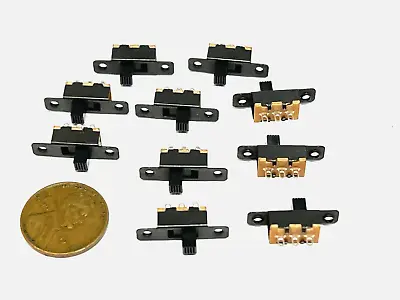 10 Pieces Slide Switch 3-Pin 2-Position Small  Mini Slider Switches SS-12F16 C50 • $8.25