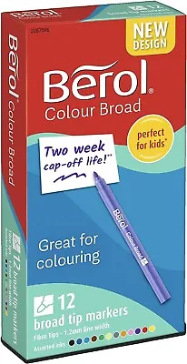 Berol Felt Tip Pens Broad Colouring Drawing School Adult Art Craft Assorted • £4.99