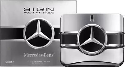 Mercedes Benz Sign Your Attitude 3.4 Ounce  100ml Eau De Toilette New In Box • $46.75