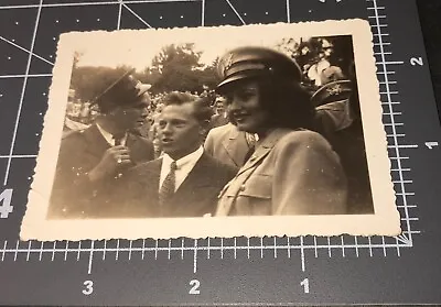 WWII 1940s Mickey Rooney Maureen O’Hara Military USO Show Vintage Snapshot PHOTO • $34.95