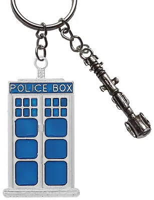 Doctor Who Charm Figure Keyring Sonic Screwdriver Tardis Police Box Time Travel • £2.99