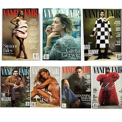 Vanity Fair Magazine Lot Of 7 2023 2024 Issues Lizzo The Weeknd Bad Bunny Simone • $24.97