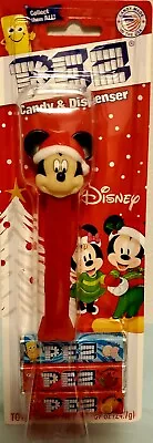 New PEZ Christmas Mickey Mouse With Hat Dispenser With Candy • $1.87