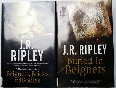 Lot 2 JR Ripley Maggie Miller Mystery BEIGNETS BRIDES & BODIES~BURIED IN BEIGNET • $11.65