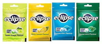 Lots Of 4 Wrigley's Eclipse Chewy Mints Candy Mint Candies 45g Spearmint Lemon • $21.61