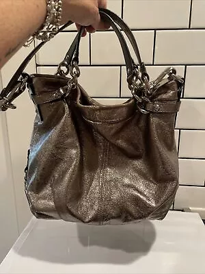 Vintage Silver Glitter Coach Hobo Shoulder Bag • $70