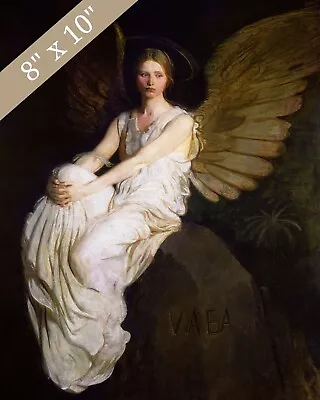 Vintage Angel Painting Reproduction Giclee Print 8x10 On Fine Art Paper • $14.99