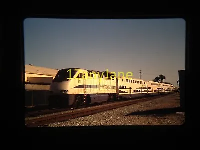 7R20 TRAIN SLIDE Railroad 35MM Photo METROLINK 874 ORANGE CALIFORNIA 4-6-10 • $9.95