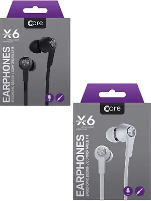 £4.99 • Buy Core X6 Super Bass Stereo Headphone, Earphone, Earbuds, For Any Device RRP £7.99