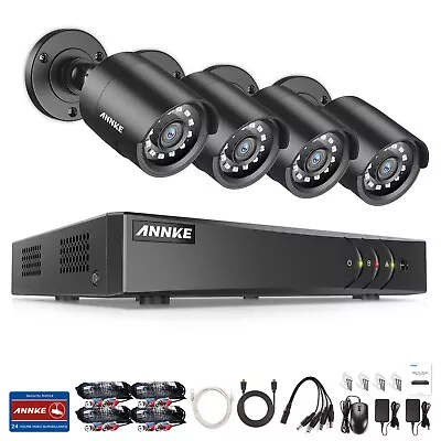 ANNKE 1080P Security Camera System 8CH 5MP Lite DVR AI Human Vehicle Detection • $109.99