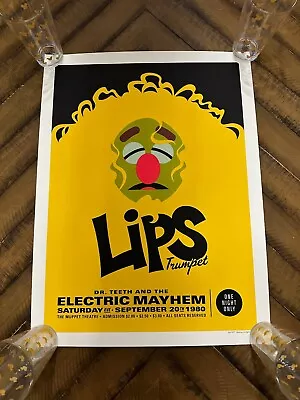 Muppets Electric Mayhem: LIPS -De Pippo 18x24 Art Screen Print Poster BNG Xx/275 • $150