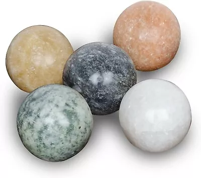 Colored Cute Marble Balls Handcrafted For The Solitaire Board Game With 5 Pieces • $19.99