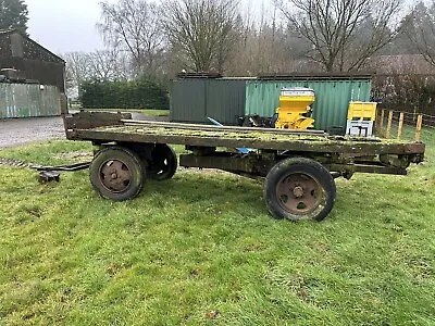 Classic Vintage 4 Wheel Farm Trailer Wagon Cart Shepherd Hut / Flat Bed / Straw • £995