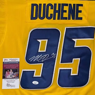 Matt Duchene Nashville Predators Signed / Autographed Jersey Jsa Coa Nice!! • $249.95