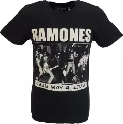 Mens Black Official Ramones GBGB 78 T Shirt • £16.99